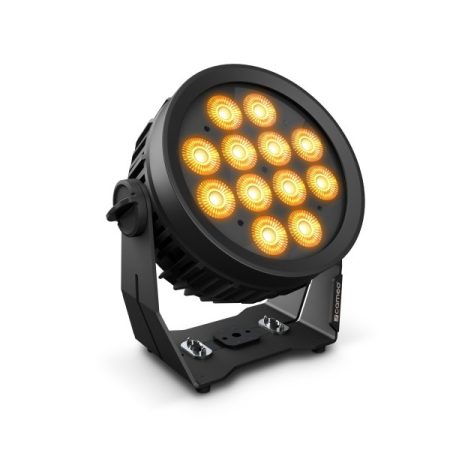 Cameo Light LED FLAT PRO PAR 12 G2 – 12x10 wattos RGBWA LED, kültéri spotlámpa fekete házban