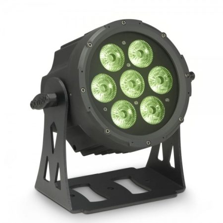 Cameo Light LED FLAT PRO PAR CAN 7 XS – 7x8 wattos RGBW LED, lapos fekete házban