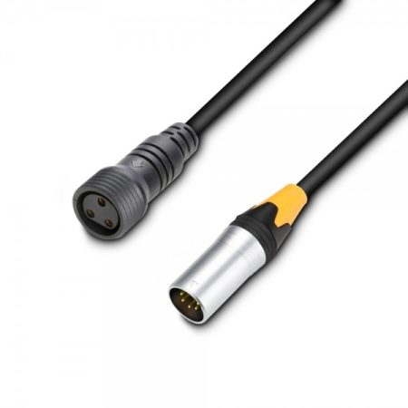 Cameo Light DMX kábel – 5 pólusú, bemeneti, 1 méteres, IP65 minősítésű