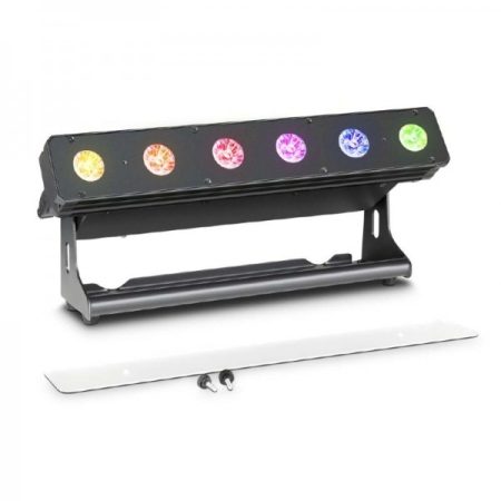 Cameo Light LED PIXBAR reflektor – professzionális 6x12 W-os RGBWA+UV LED sor, fekete