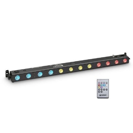 Cameo Light LED TRIBAR reflektor – 12x3 W-os TRI LED sor (RGB), infra távirányítóval, fehér házban