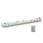   Cameo Light LED TRIBAR reflektor – 12x3 W-os TRI LED sor (RGB), infra távirányítóval, fehér házban