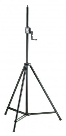 König & Meyer világítás/hangfal állvány alumínium, acél szárral, átmérő: 36 mm, M10-es csavarral, fekete