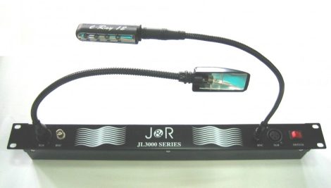 WorldMix alapegység rack világításhoz 1 U / 2 XLR és 2 BNC aljzattal, kapcsolóval, AC/12 V adapterrel