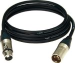   Klotz mikrofonkábel Neutrik XLR3M - XLR3F csatlakozók, + MY206 fekete kábel többféle méretben